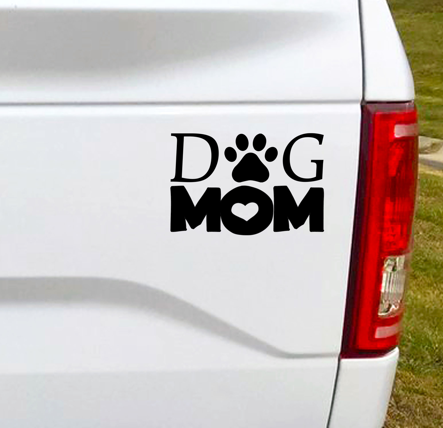 Dog Mom Vinyl Car Decal Bumper Sticker. Let the world owner you are a proud fur-baby Momma! 4.5"W x 3"H Funny Car Decal, Car Sticker, Car Vinyl, Bumper Sticker, Vinyl Stickers, Vinyl Sticker.