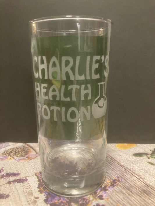 Personalized Health Potion Drinking Glass
