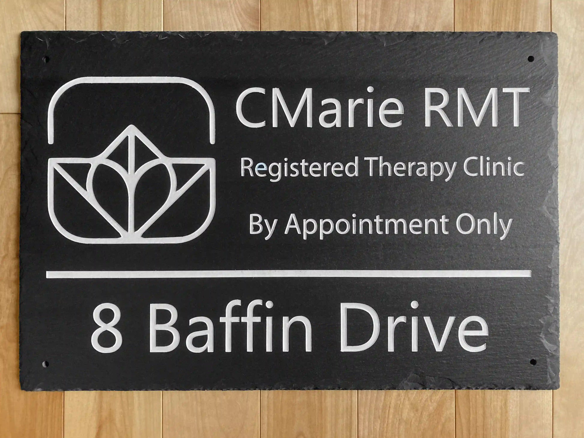 Slate Business Sign