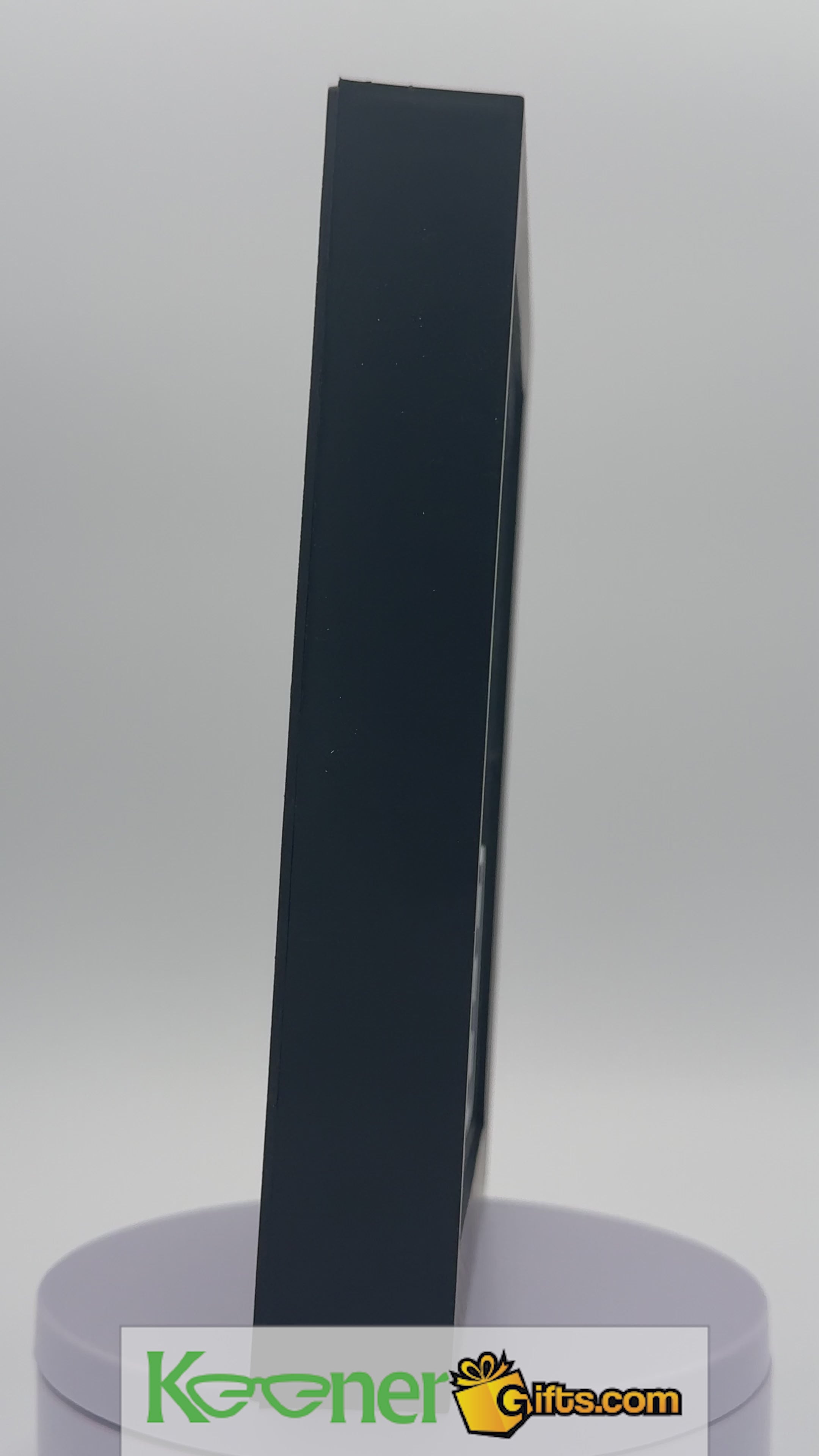 In Case of Emergency Break Glass Shadow Box - Black Frame, Empty. Silver and Gold Background. Perfect Gift for that coffee lover in your life.