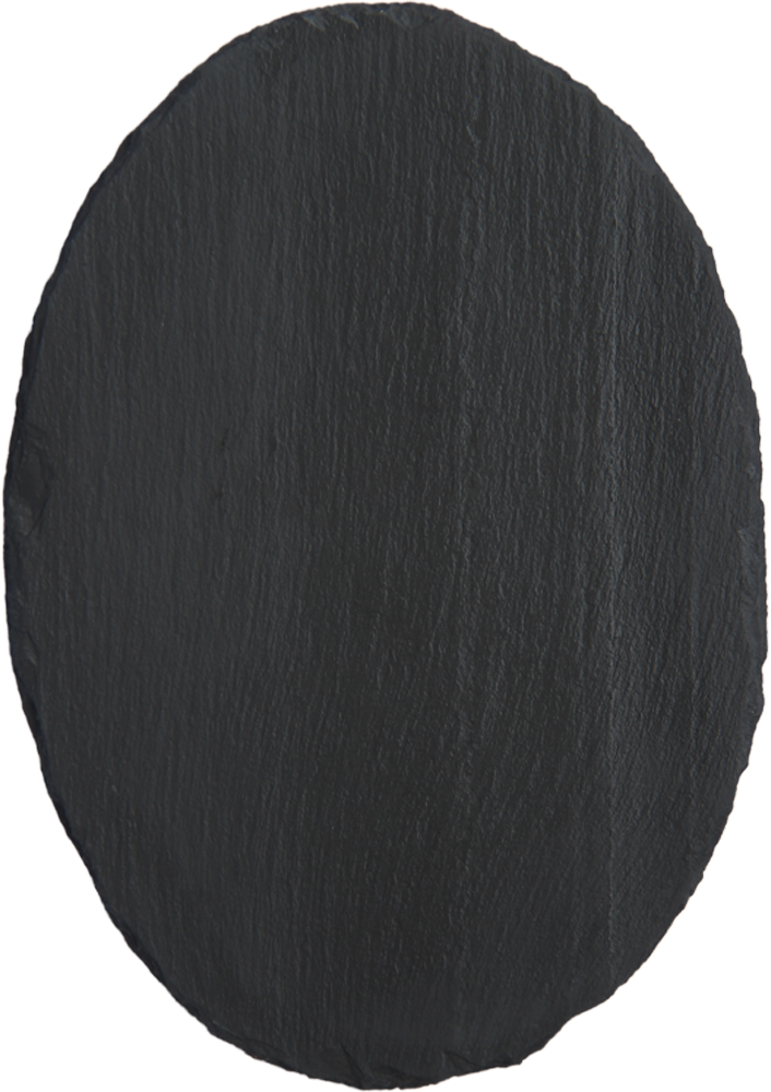 House Sign Slate Address Plaque - Vertical Oval