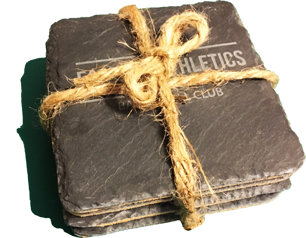 Coaster 4pk tied with jute string. The perfect gift for that amazing teacher.