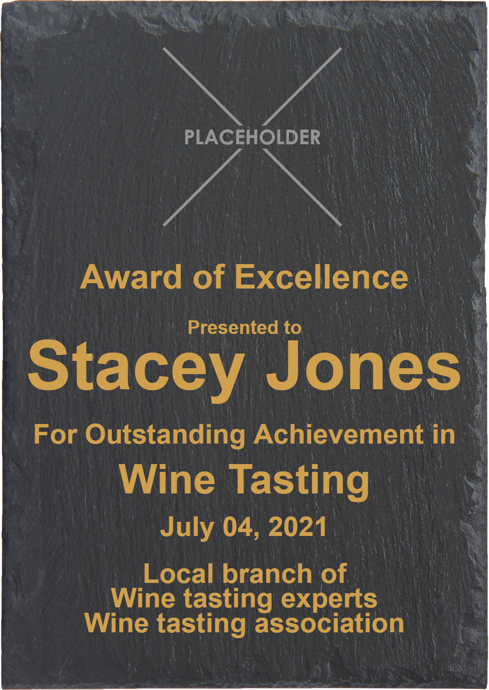 beautifully engraved Award plaque is made to last. It is an interior or exterior plaque made with the highest quality exterior paint that will withstand the elements.
